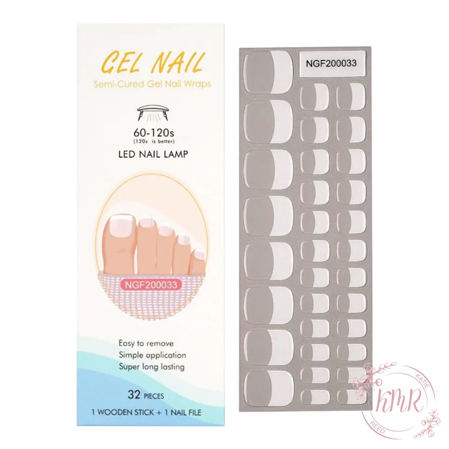 Peony Premier Gel Pedicure Wrap
