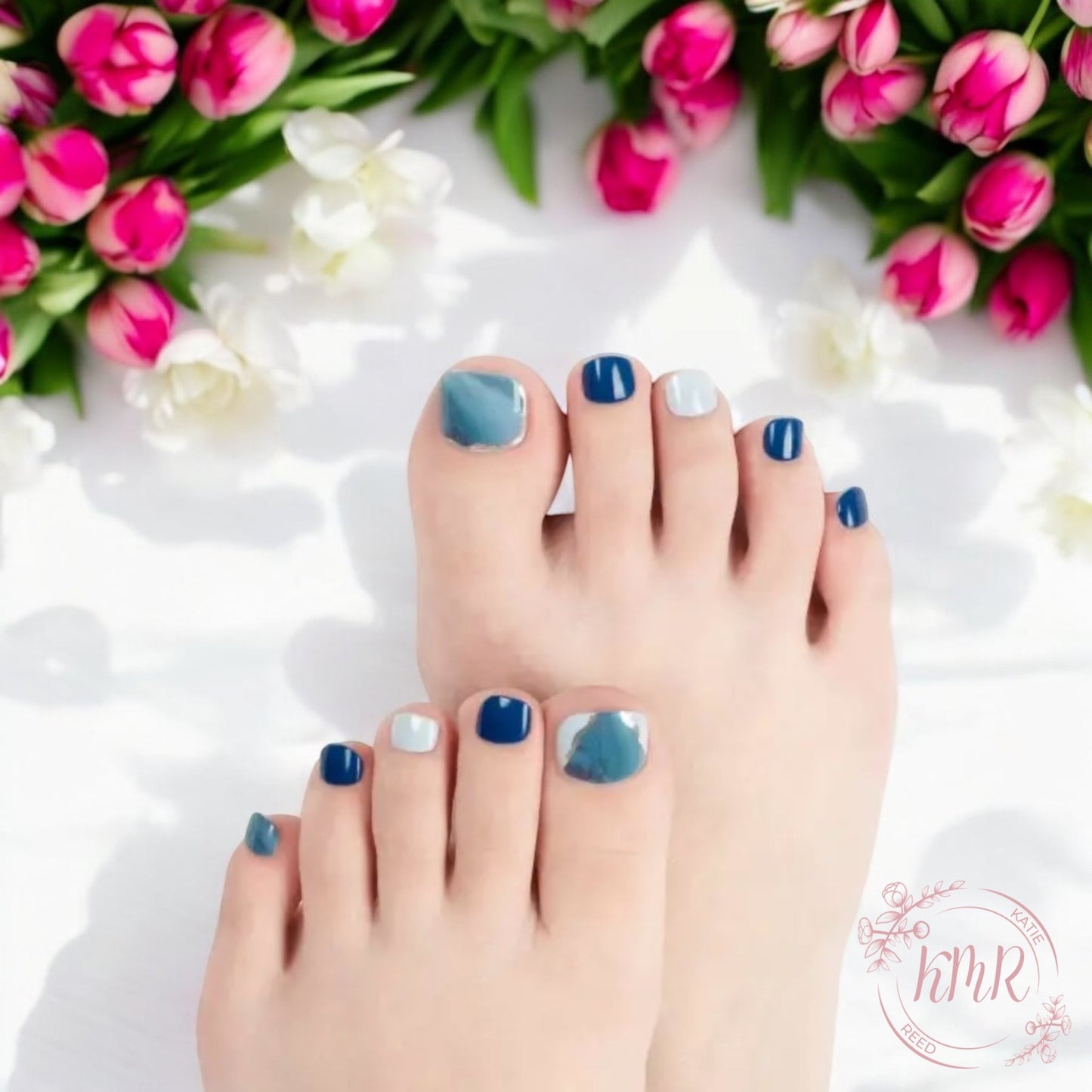 Coral Premier Gel Pedicure Wrap