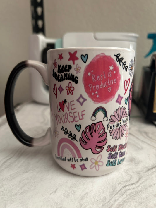 Positivity Mug 15oz (color changing)