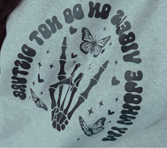 Vibe on Do not Disturb sweater