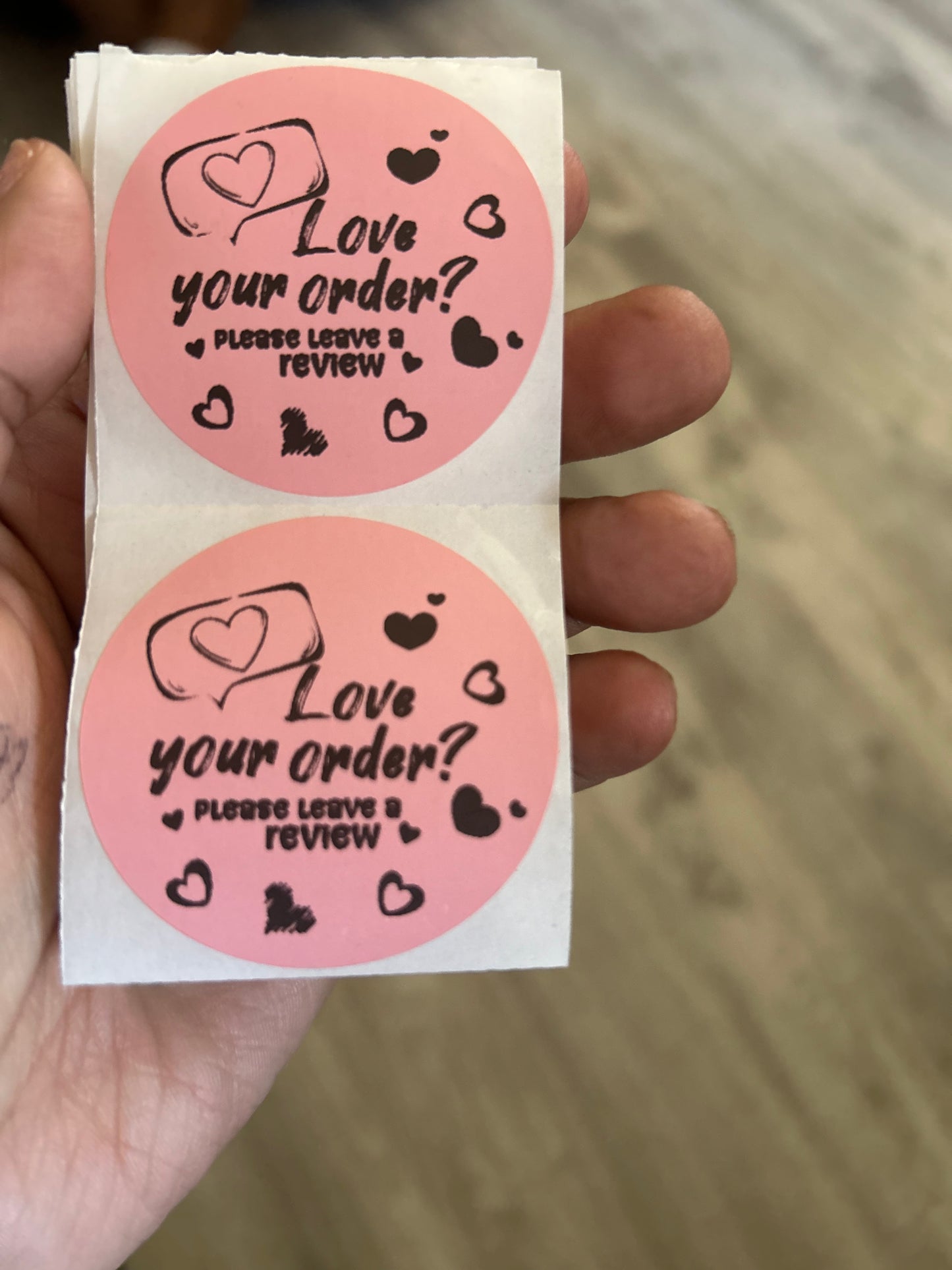 Love your order thermal Stickers 25ct