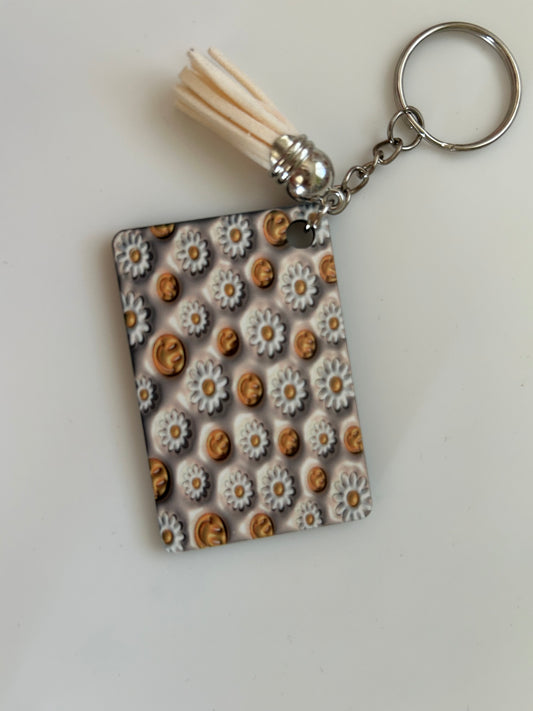 Sunshine and Daisies Keychain