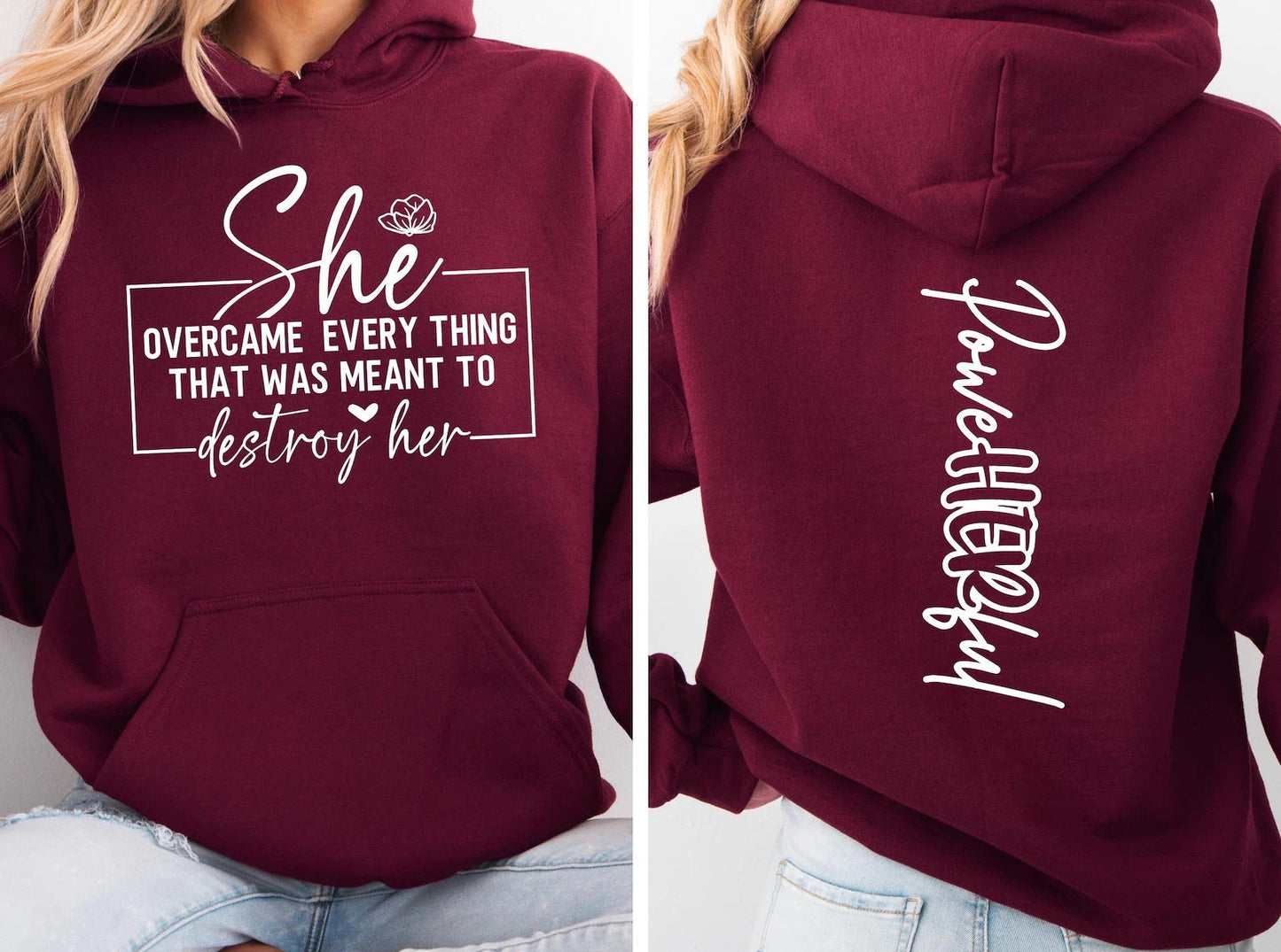 She overcame Crewneck Sweater/Hoodies