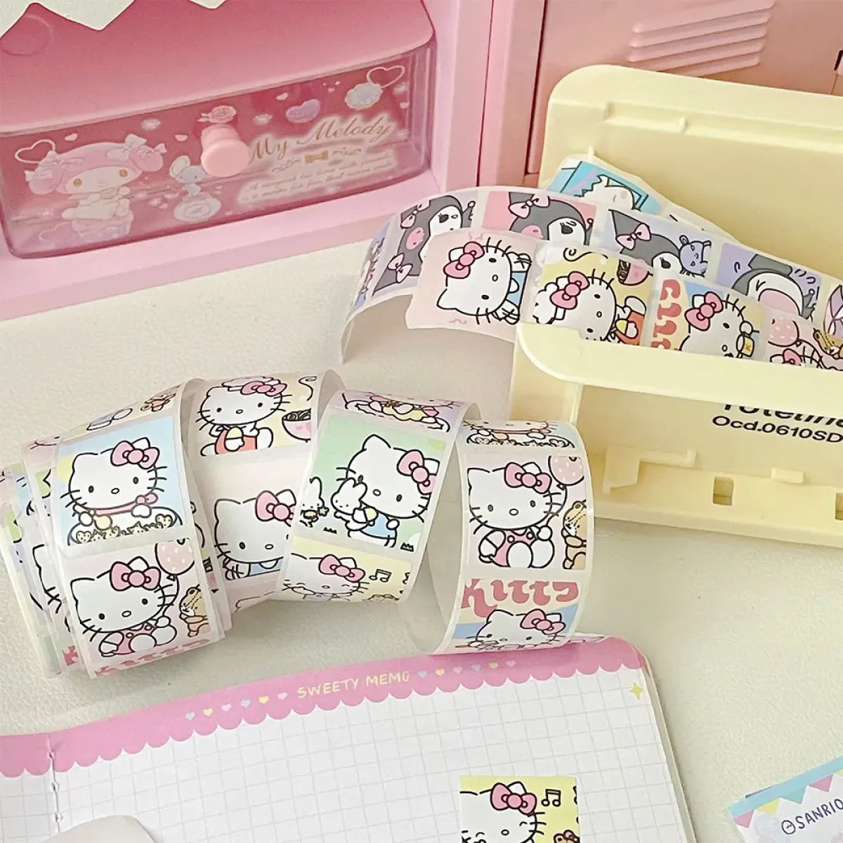 500PCS Cute Kuromi, Pochacco, My Melody Cartoon Stickers