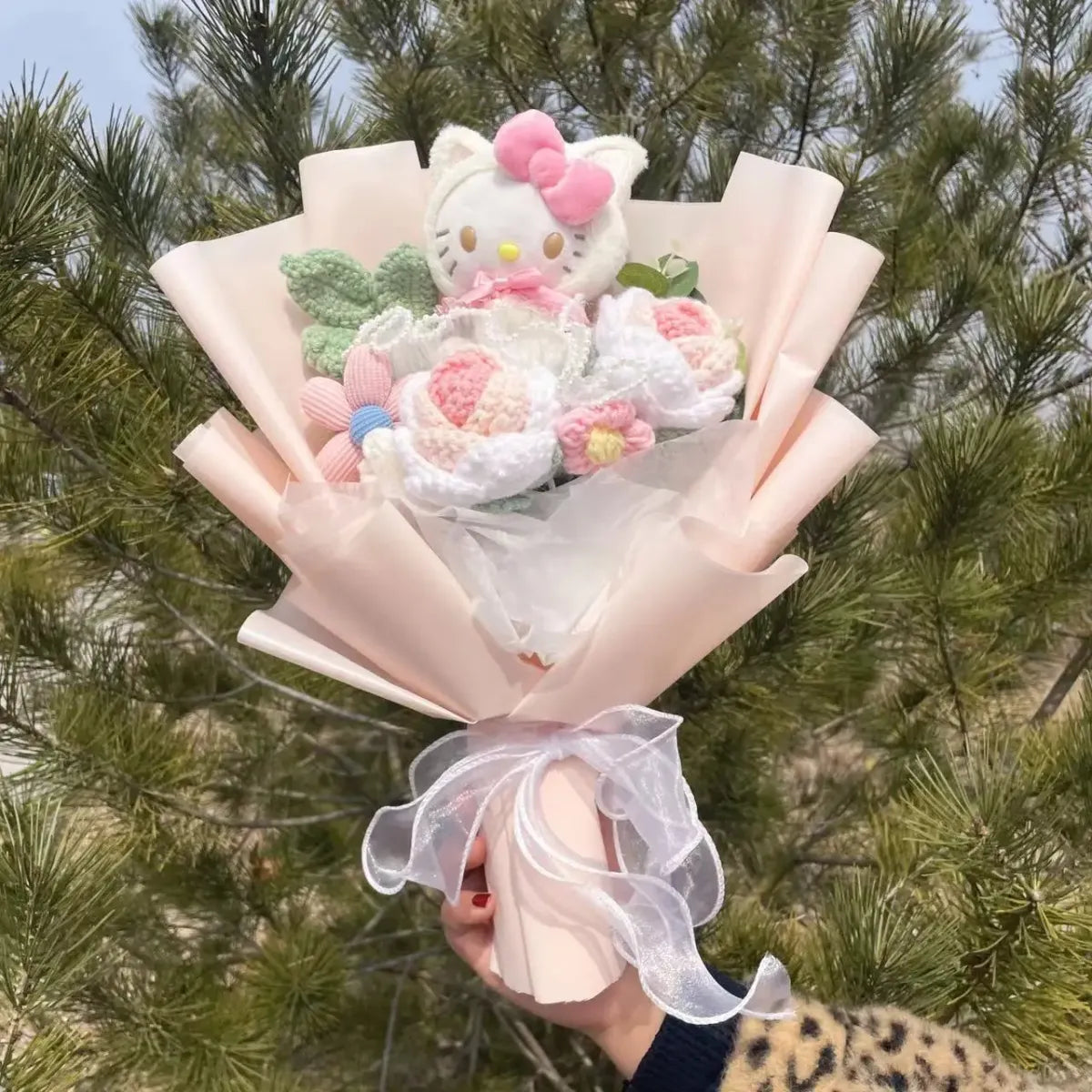 Kawaii Hello Kitty Plush Bouquet – Sanrio Flower Gift for Birthdays