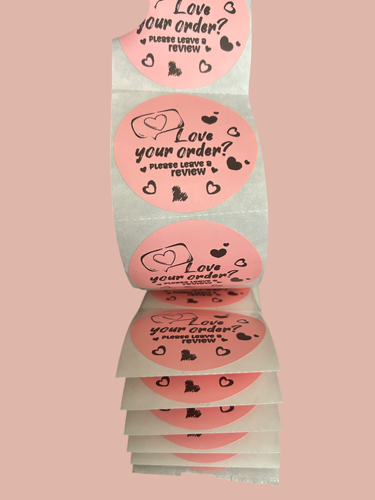 Love your order thermal Stickers 25ct