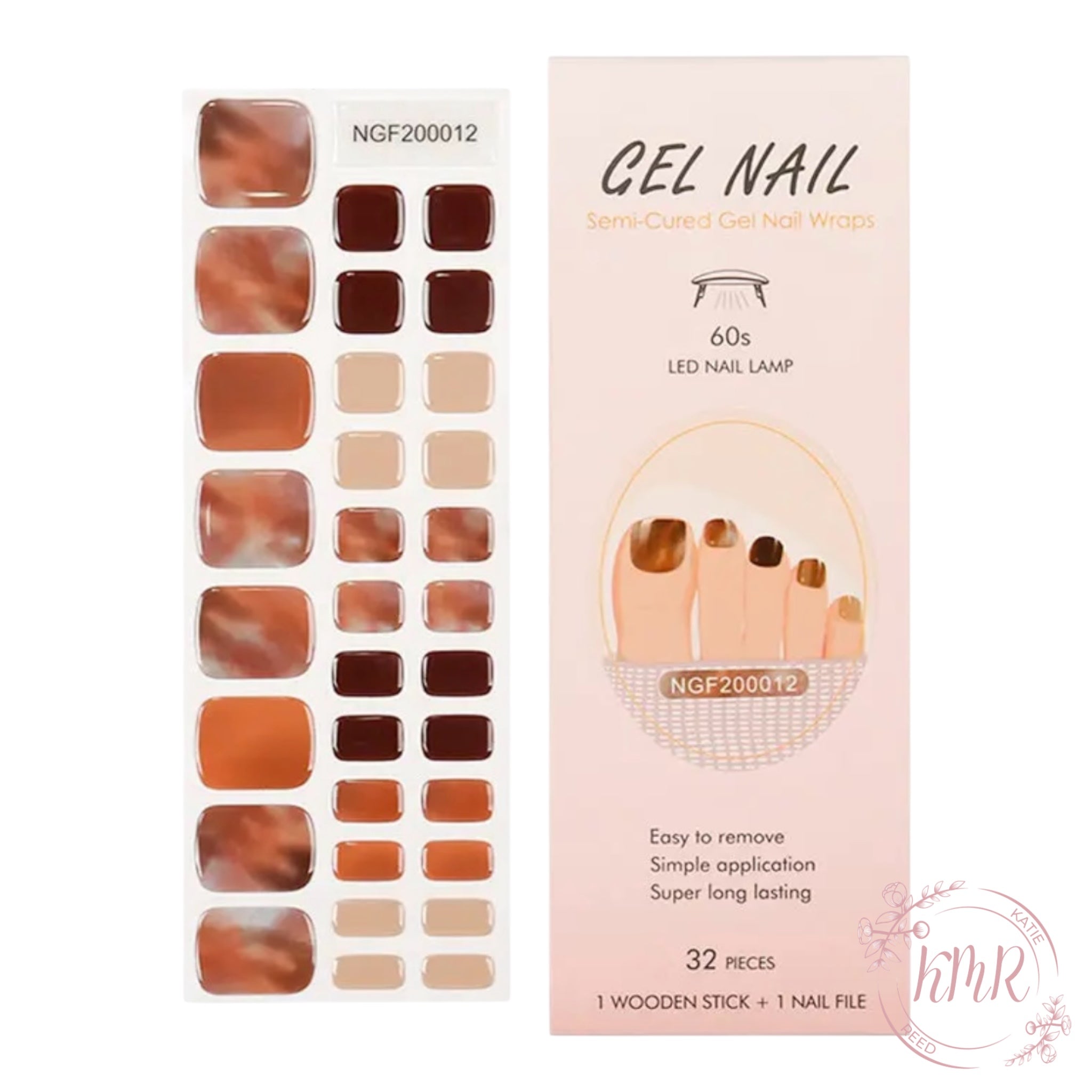Jasmine Premier Gel Pedicure Wrap