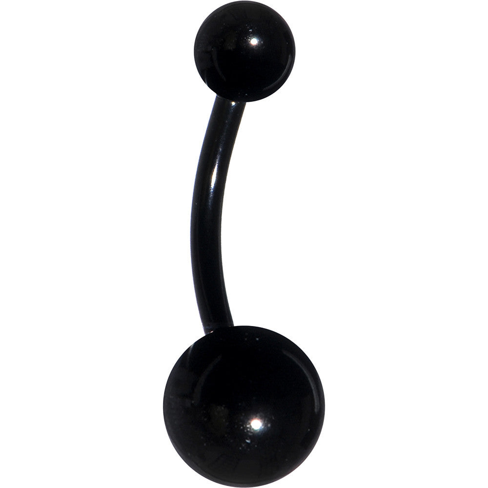 Black Anodized Titanium Belly Ring