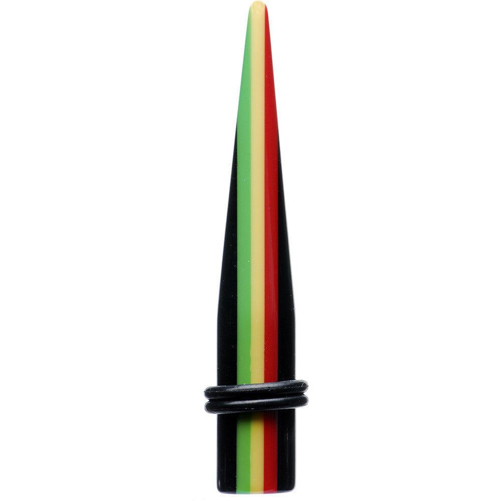 00G Acrylic Rasta Stripe Taper