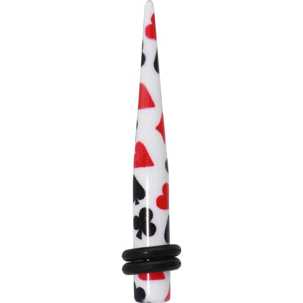 4G Acrylic Playing Card Symbol Taper