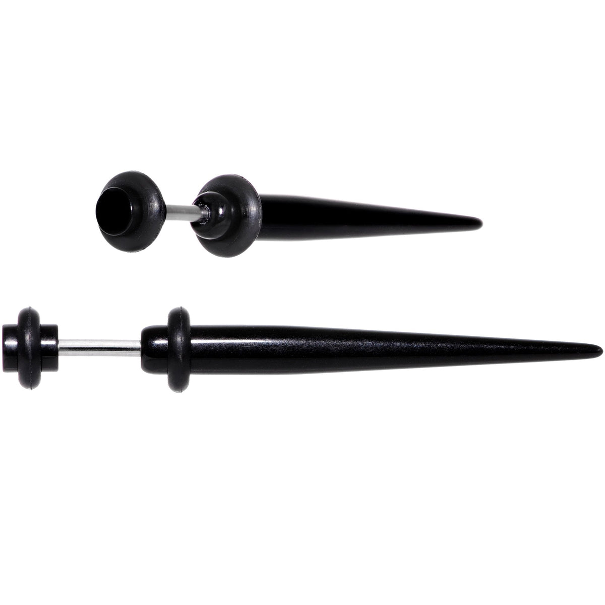UV Black Acrylic Faux Taper Cheater Plug Set