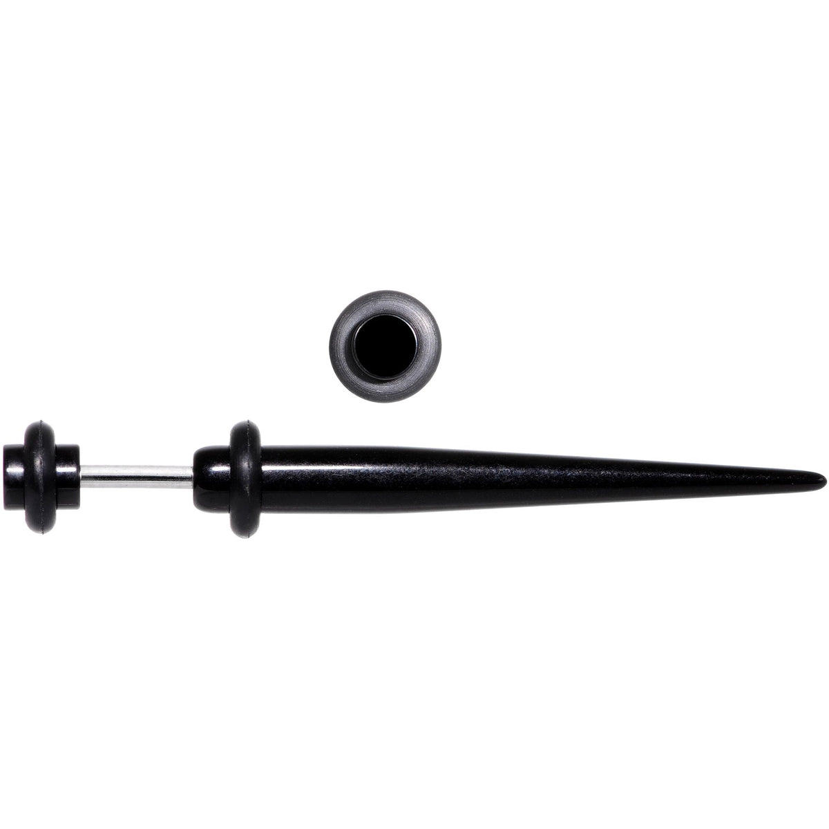 UV Black Acrylic Faux Taper Cheater Plug Set