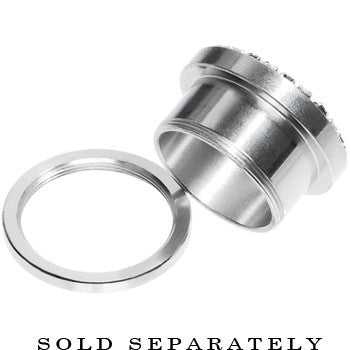 7/8 Stainless Steel Multi Gem Screw Fit Tunnel