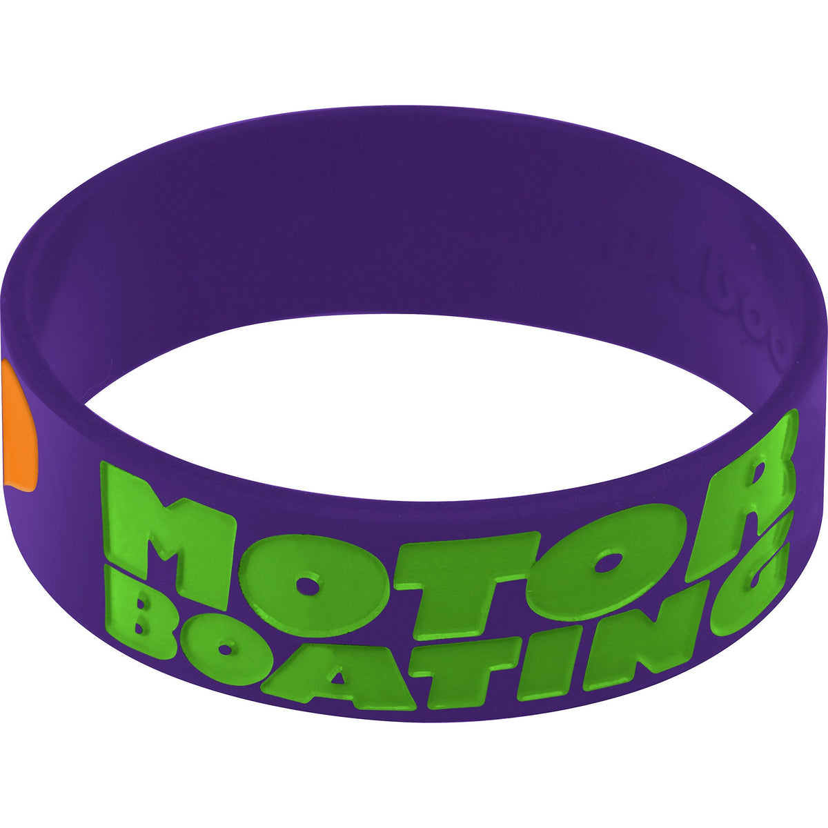 Purple Green I Love Motor Boating Breast Cancer Bracelet