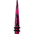 2G Pink Snake Skin Acrylic Taper