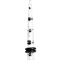 6G Clear Acrylic Glitter Black Skull Confetti Taper