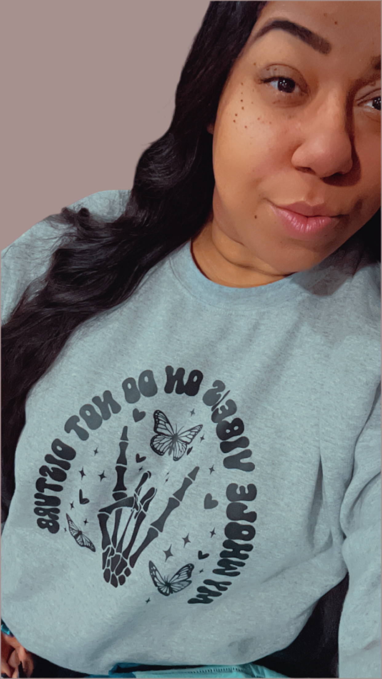 Vibe on Do not Disturb sweater