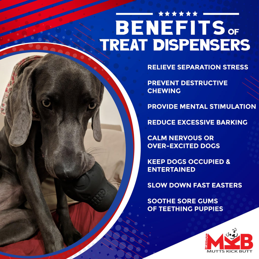 Magnum Sugar Skull Dog Chew Toy & Treat Dispenser - USA Made | SodaPup