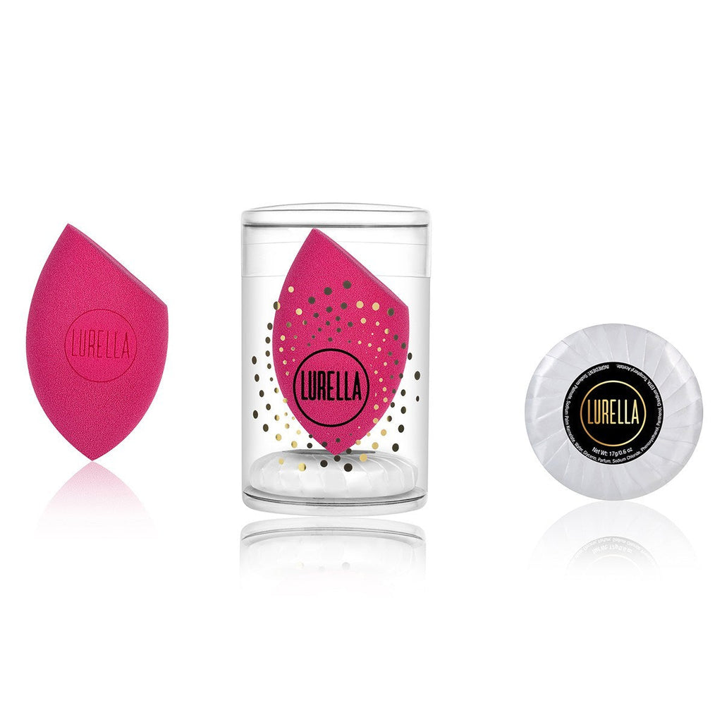 Angled Beauty Sponge - Hot Pink