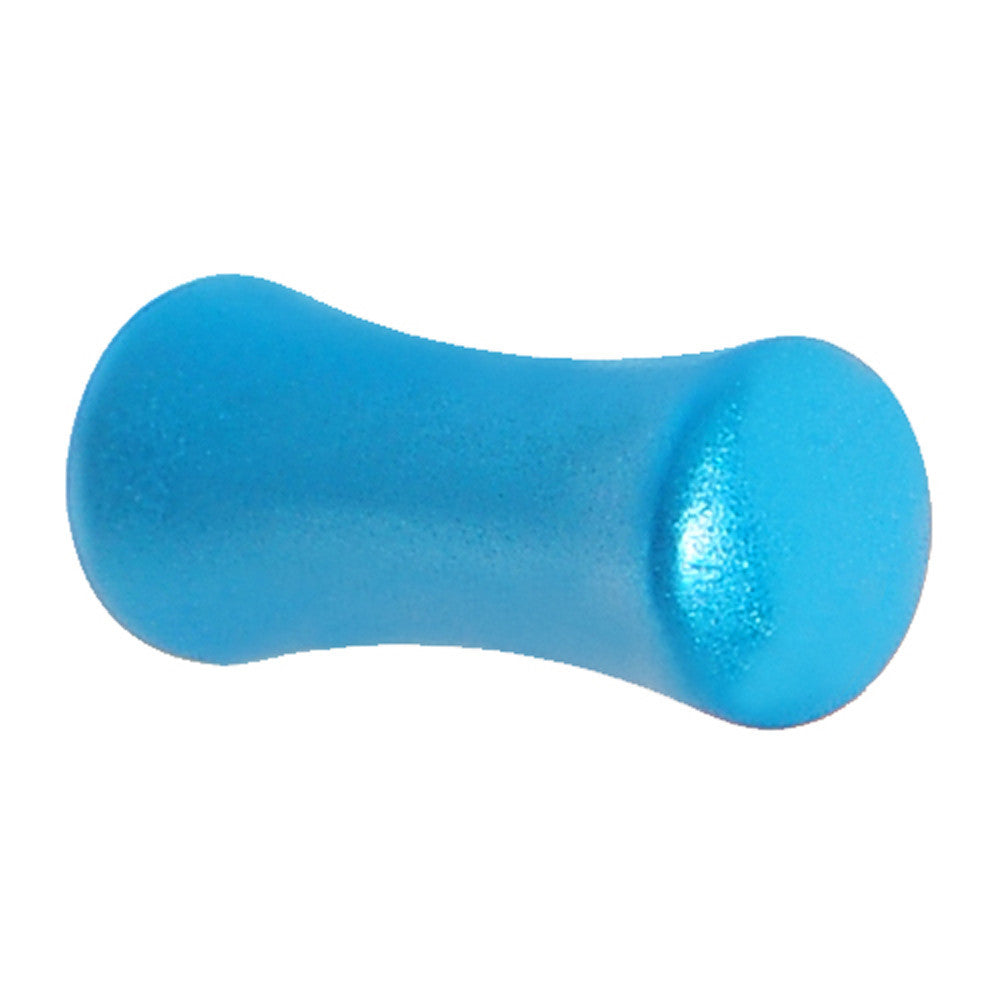 6G Azure Blue Metallic Pearl Acrylic Saddle Plug