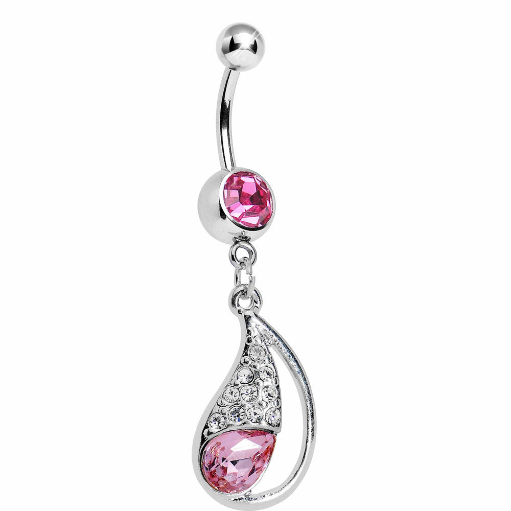 Pink Paisley Passion Belly Ring