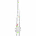8G Clear Acrylic Glitter Cherry Confetti Taper