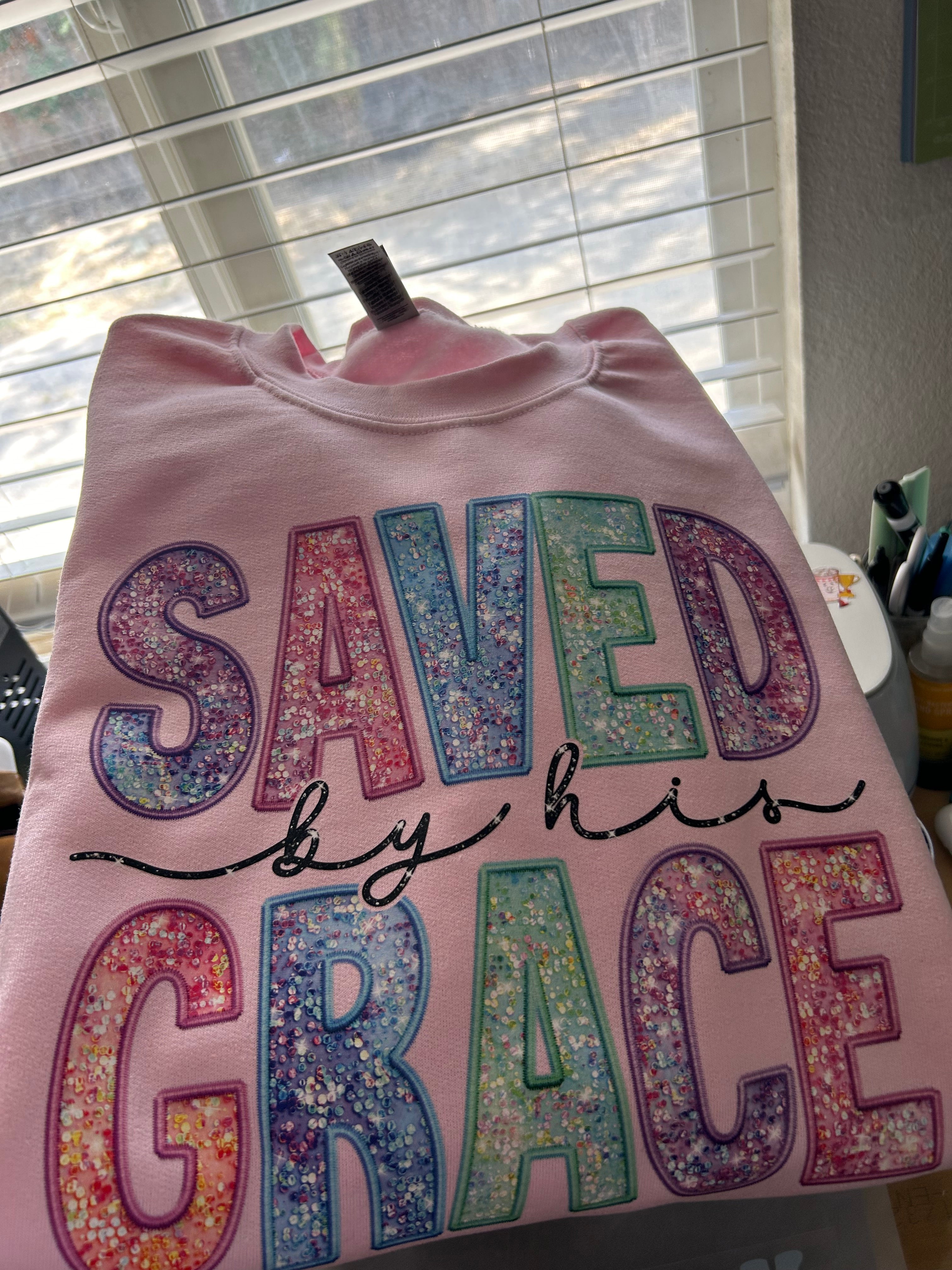 Saved By His Grace Sweater