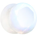 5/8 Opalite Semi Precious Stone Faceted Double Flare Plug