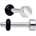 14G Stainless Steel Single Flare Flat Top Plug
