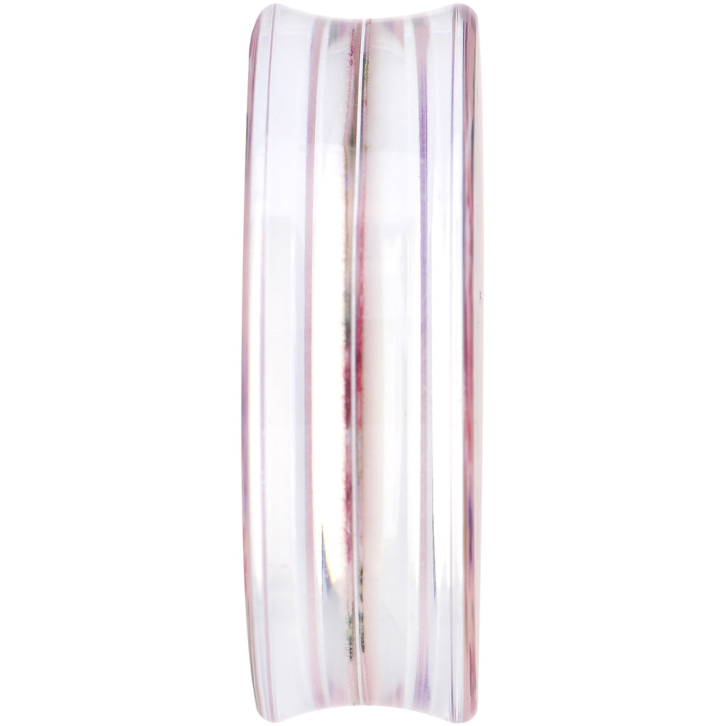 40mm Acrylic Pink Grandma's Wallpaper Flowered Saddle Plug
