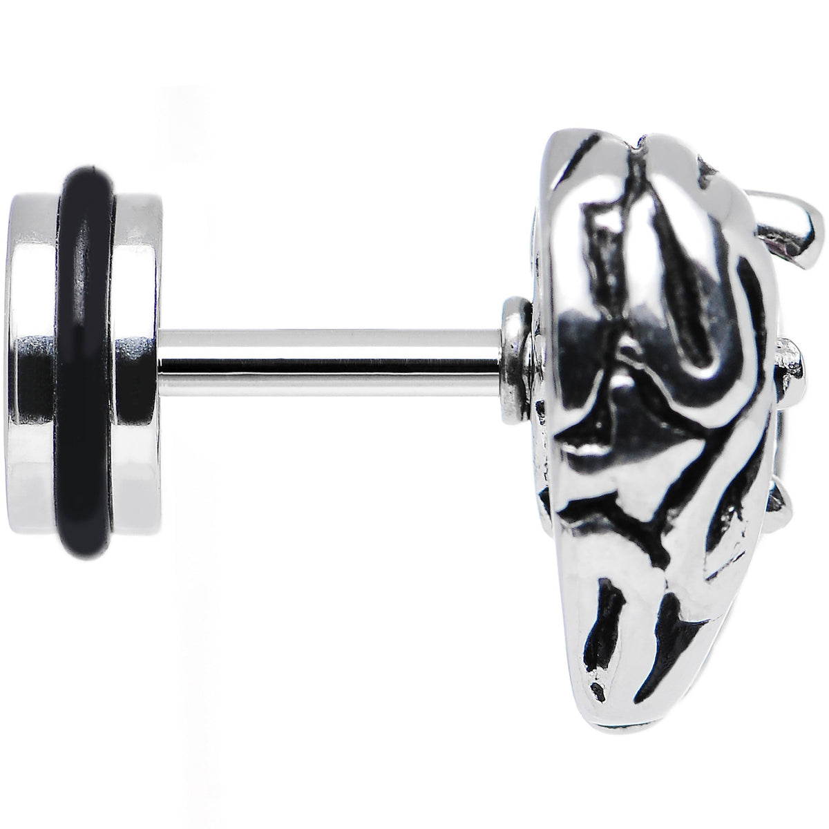 Pink Gem Stainless Steel Have a Heart Cheater Plug