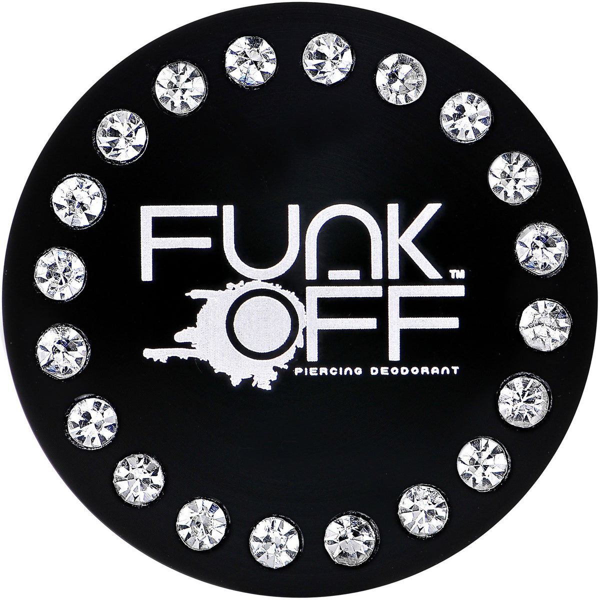 Clear Gem Black Funk-Off Piercing Deodorant