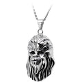 Licensed Steel Star Wars 3D Chewbacca Pendant Necklace