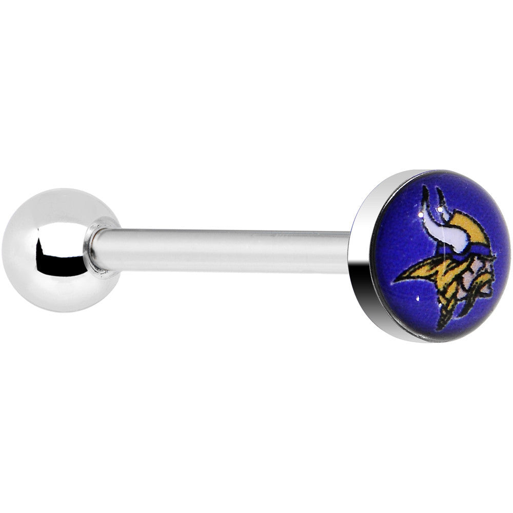 Officially Licensed NFL Minnesota Vikings Barbell Tongue Ring