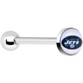 Officially Licensed NFL New York Jets Barbell Tongue Ring