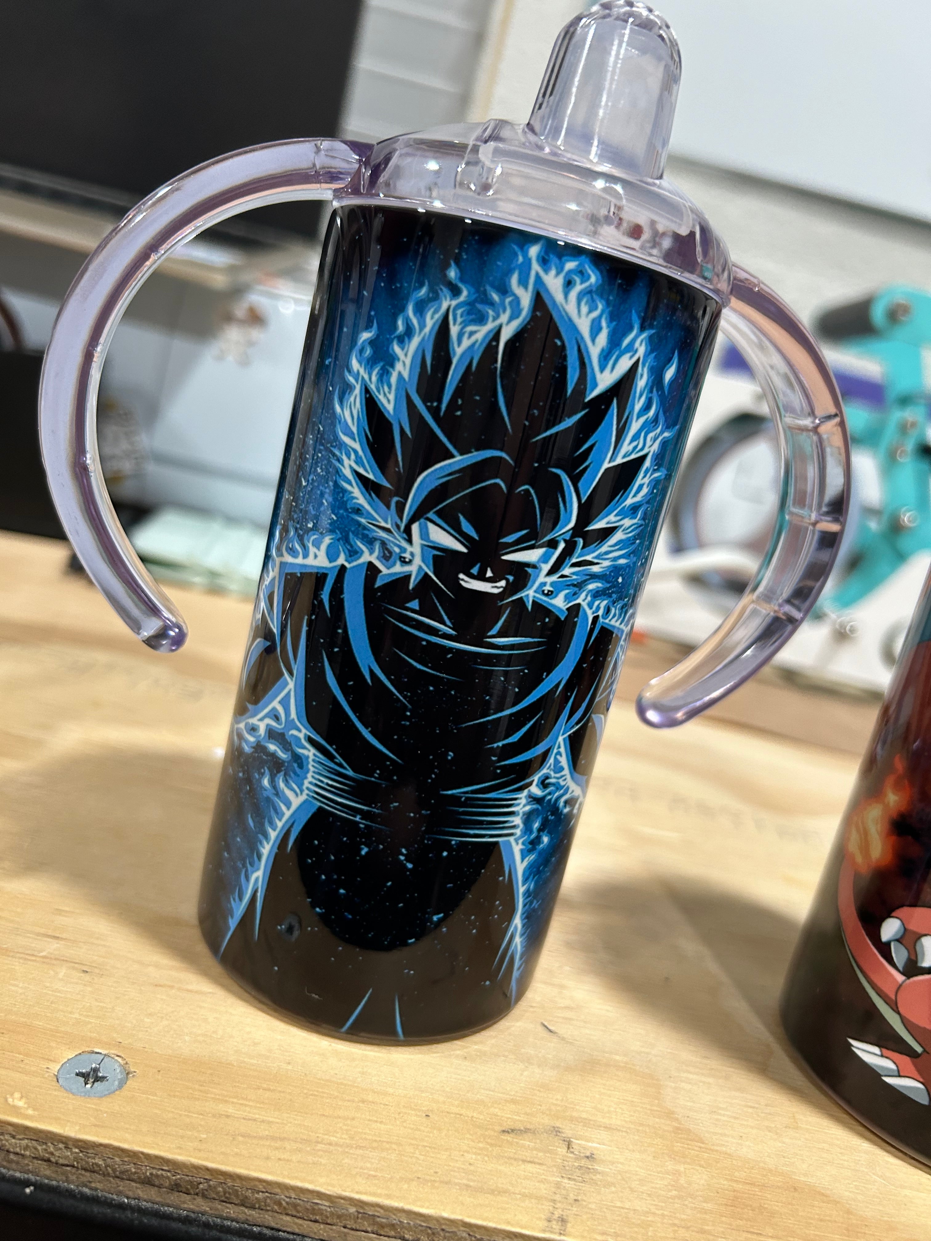 Blue flame shadow 12oz sippy tumbler