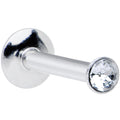 16G 5/16 Handmade Labret Created with Crystals 2.5mm