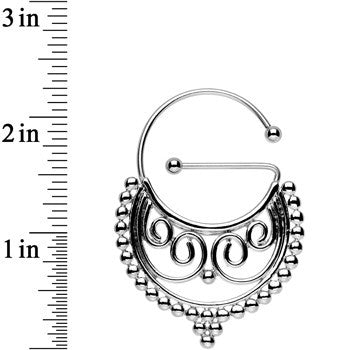 Stainless Steel Barbell Eastern Flair Universal Nipple Ring Set