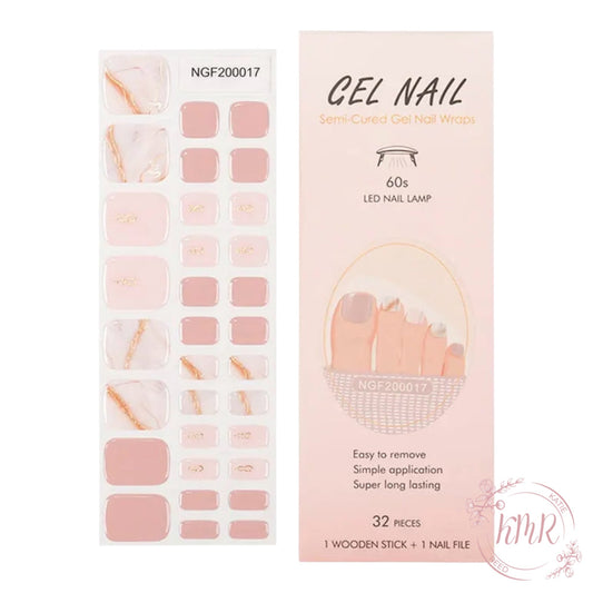 Dahlia Premier Gel Pedicure Wrap