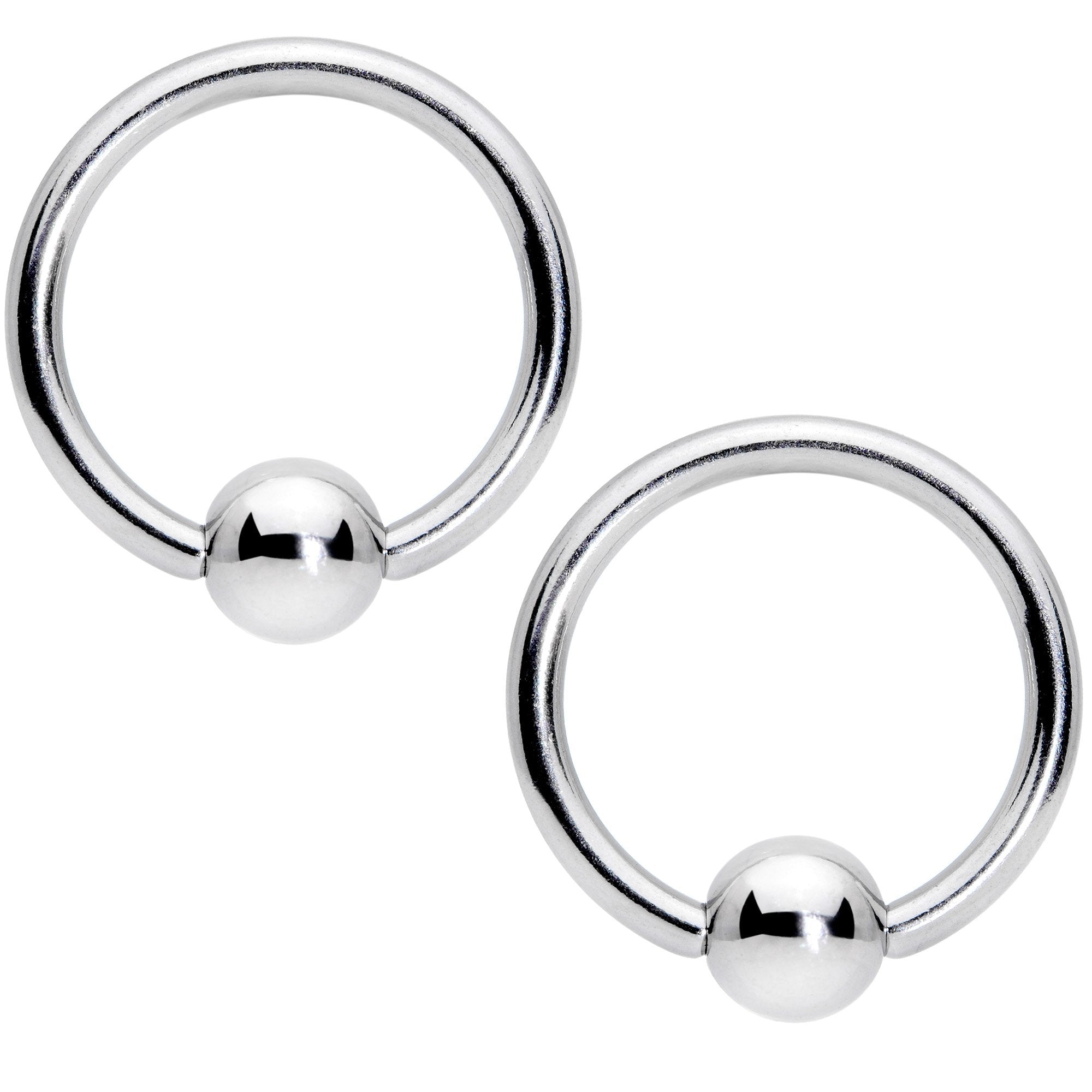 14G Clear Gem Rose Gold Tone Flowers BCR Barbell Nipple Ring Set