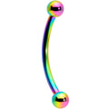 16G 1/2 Rainbow Curved Barbell
