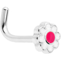 18G 5/16 Spring Flower L Shaped Nose Ring