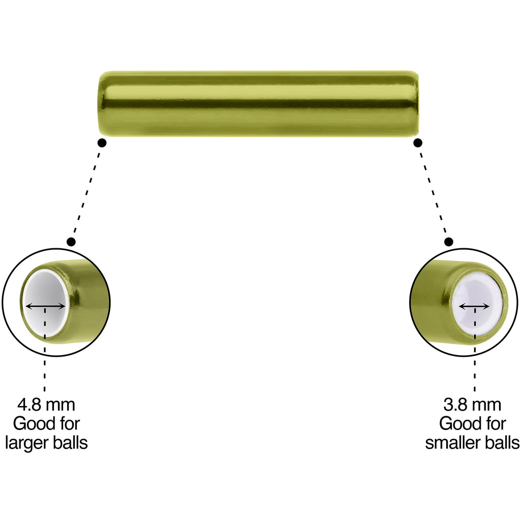 5mm to 6mm Green Aluminum Body Piercing Ball Removal Tool