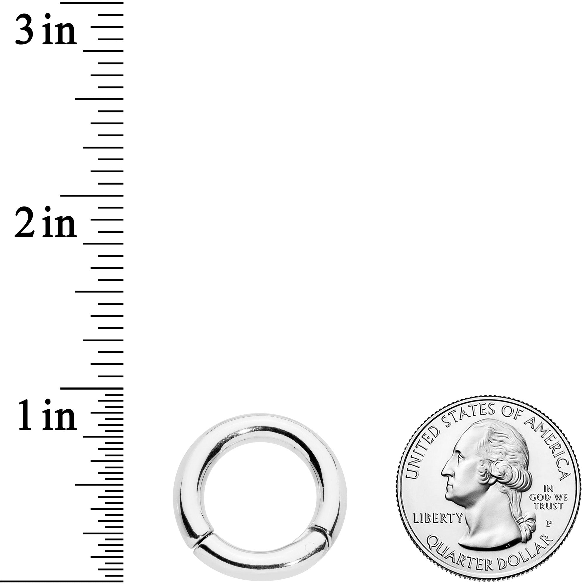 6G 9/16 Stainless Steel Hinged Segment Ring