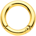 6G 5/8 Gold Tone PVD Steel Hinged Segment Ring