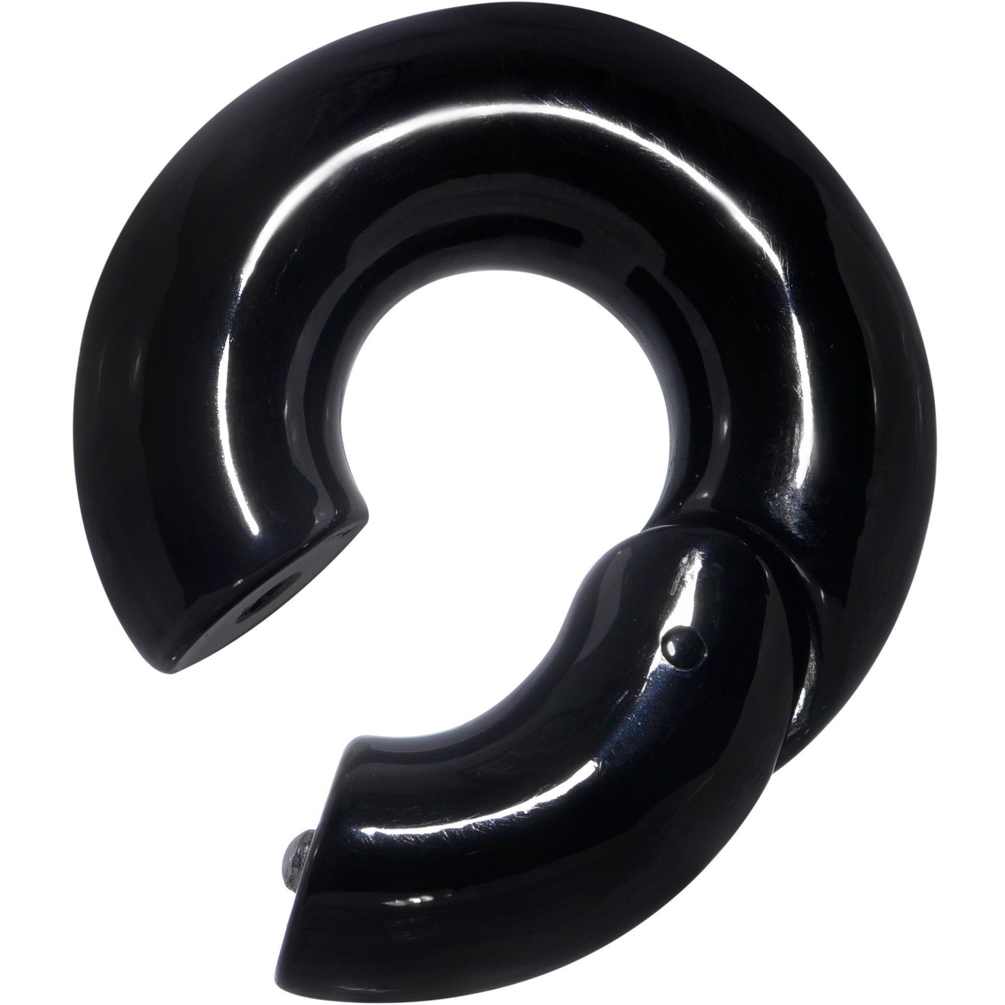 00G 9/16 Black PVD Steel Hinged Segment Ring