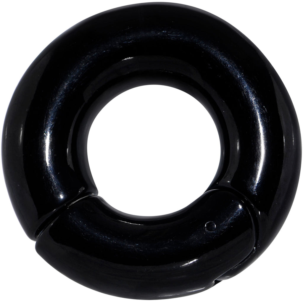 00G 5/8 Black PVD Steel Hinged Segment Ring