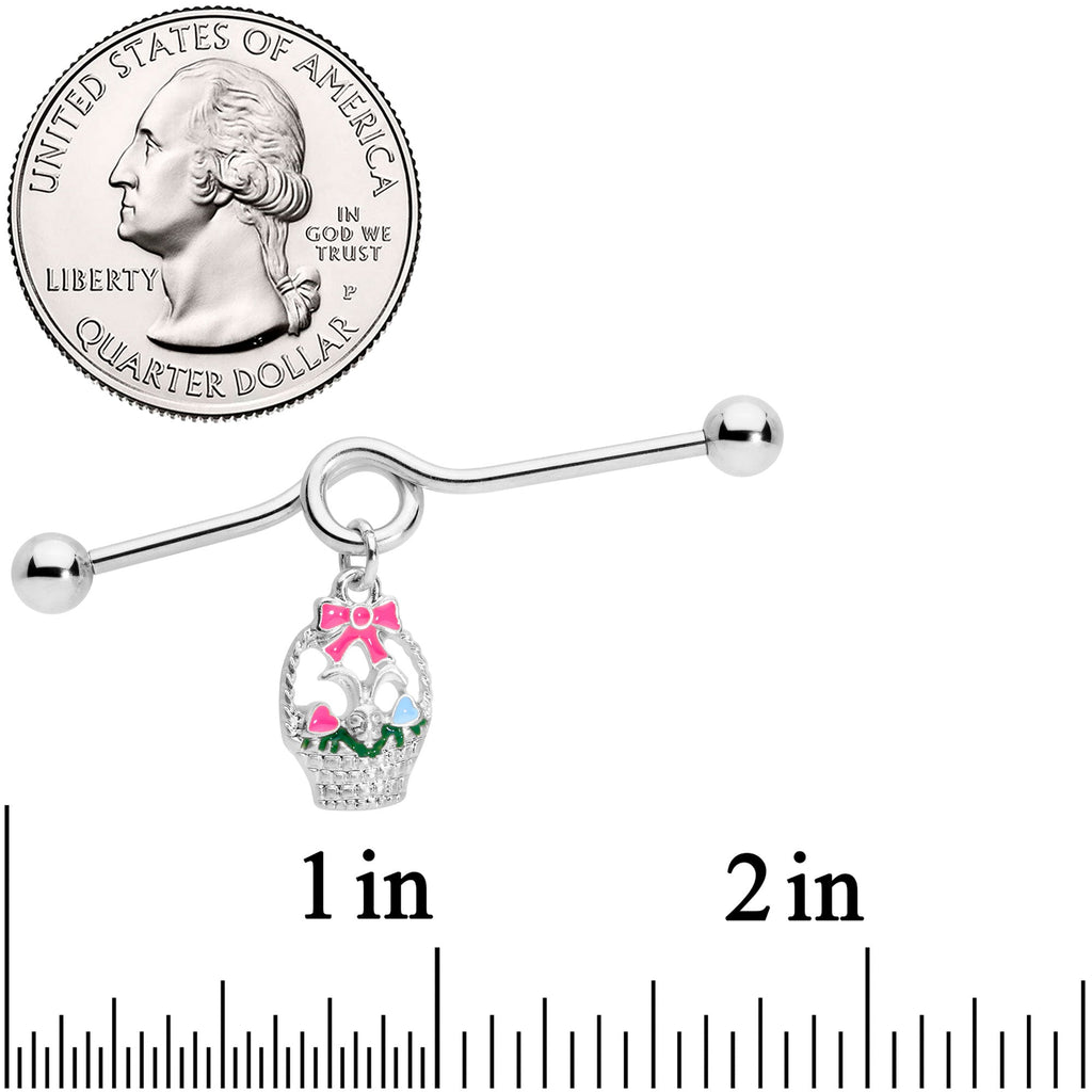 14G Easter Basket Glow in the Dark Dangle Project Bar 38mm
