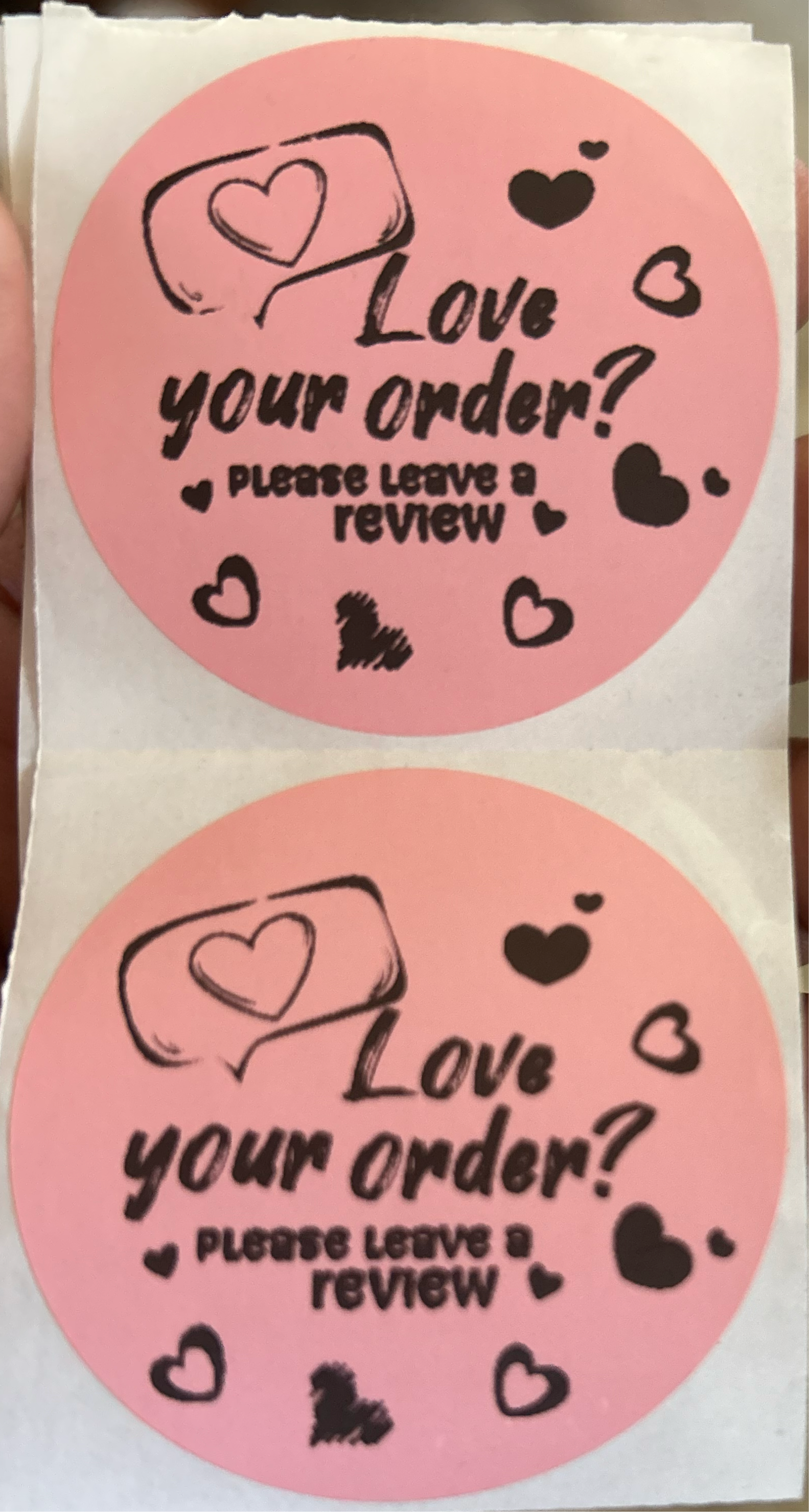 Me encanta tu pedido Pegatinas térmicas 25ct