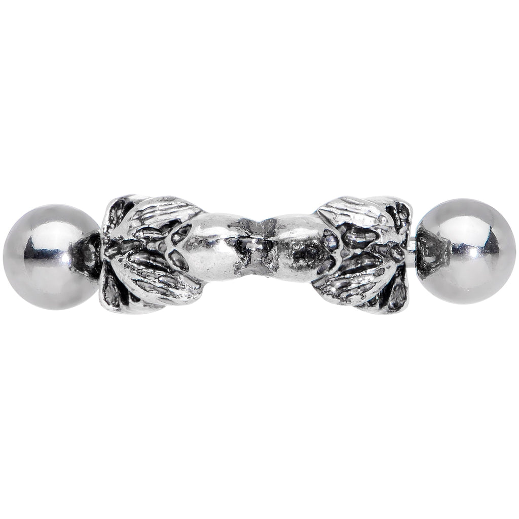 16G 3/8 Scary Skull Halloween Cartilage Cuff